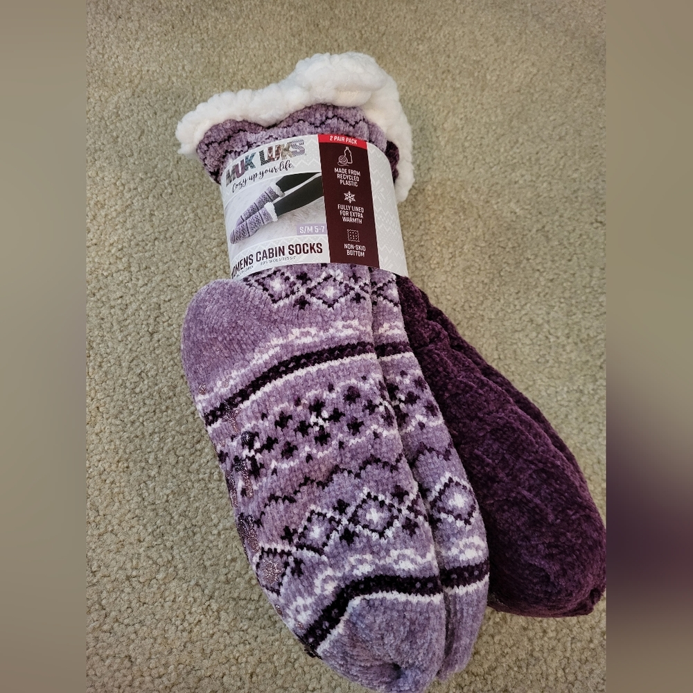 NWT MUK LUKS Women's Cabin Socks Size S/M 5-7